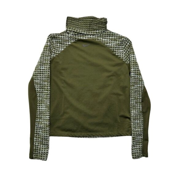 Nike Pro Shirt Women’s Hyperwarm Cowl Mock Neck Pull Over Long Sleeve Training - Picture 6 of 12